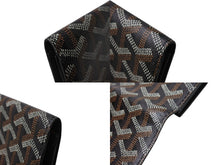 Load image into Gallery viewer, 極美品 GOYARD ゴヤール マルゼルブ カードケース ブラウン ブラック PVC レザー MALESHPMLTY01CL01X 中古 4b004560