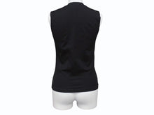 Load image into Gallery viewer, Christian Dior クリスチャンディオール J'adore Dior Logo タンクトップ ガリアーノ期 3E16155302 コットン ブラック サイズ38 美品 中古 4b004561