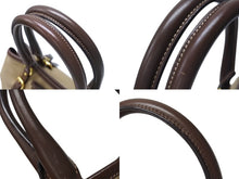 画像をギャラリービューアに読み込む, 極美品 PRADA プラダ 2WAY ハンドバッグ ショルダーバッグ BN1841 ジャガード レザー ベージュ ブラウン ゴールド金具 中古 4b004562