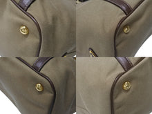画像をギャラリービューアに読み込む, 極美品 PRADA プラダ 2WAY ハンドバッグ ショルダーバッグ BN1841 ジャガード レザー ベージュ ブラウン ゴールド金具 中古 4b004562