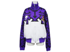 HOUSE OF ERRORS ハウスオブエラーズ ジャージ ワッペン ポリエステル スパンデックス パープル ブラック ホワイト サイズXS 美品 中古 4b004568