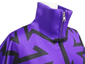 HOUSE OF ERRORS ハウスオブエラーズ ジャージ ワッペン ポリエステル スパンデックス パープル ブラック ホワイト サイズXS 美品 中古 4b004568