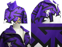 Load image into Gallery viewer, HOUSE OF ERRORS ハウスオブエラーズ ジャージ ワッペン ポリエステル スパンデックス パープル ブラック ホワイト サイズXS 美品 中古 4b004568