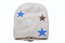 Load image into Gallery viewer, 新品未使用 CHROME HEARTS クロムハーツ STAR PATCHES CASHMERE BALACLAVA スターパッチ ブロンズクロスボールボタン カシミヤ バラクラバ ホワイト 中古 4b004571