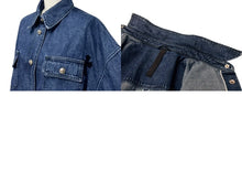 画像をギャラリービューアに読み込む, 新品未使用 CHROME HEARTS クロムハーツ デニムシャツ ジャケット 2025新作 クロスパッチ クロスボール インディゴ サイズS 中古 4b004573