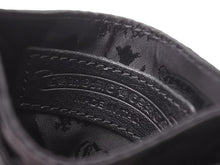 Load image into Gallery viewer, 新品未使用 CHROME HEARTS クロムハーツ DOUBLE SIDE ダブルサイド カードケース ナイロン シルバー925 ブラック 総柄 中古 4b004574