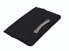 Load image into Gallery viewer, 新品未使用 CHROME HEARTS クロムハーツ DOUBLE SIDE ダブルサイド カードケース ナイロン シルバー925 ブラック 総柄 中古 4b004574
