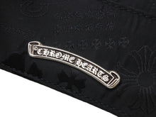 Load image into Gallery viewer, 新品未使用 CHROME HEARTS クロムハーツ DOUBLE SIDE ダブルサイド カードケース ナイロン シルバー925 ブラック 総柄 中古 4b004574