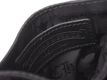 Load image into Gallery viewer, 新品未使用 CHROME HEARTS クロムハーツ DOUBLE SIDE ダブルサイド カードケース ナイロン シルバー925 ブラック 総柄 中古 4b004574