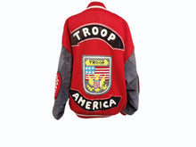 画像をギャラリービューアに読み込む, TROOP トゥループ スタジャン VINTAGE ヴィンテージ ワッペン LL COOL J 激レア レッド サイズL 美品 中古 4b004575