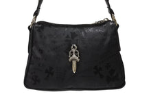 Load image into Gallery viewer, 新品未使用 CHROME HEARTS クロムハーツ チキンナゲット スモール ワンショルダーバッグ ダガー CHクロス シルバー925 総柄 中古 4b004580