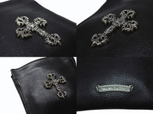 画像をギャラリービューアに読み込む, CHROME HEARTS クロムハーツ SQ PKT FILIGREE CRS スクエアポケット フィリグリークロス ショルダーバッグ ブラック 美品 中古 4b004583
