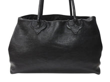 Load image into Gallery viewer, CHROME HEARTS クロムハーツ TOTE W SNP BS FLUER スナップ トートバッグ BSフレアパッチ レザー シルバー925 ブラック 美品 中古 4b004584