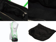 Load image into Gallery viewer, 新品同様 CHROME HEARTS クロムハーツ MOCHITA HAND BAG クロスパッチ2WAYショルダーハンドバッグ ブラック グリーン シルバー 中古 4b004587