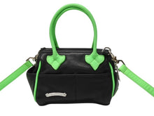 Load image into Gallery viewer, 新品同様 CHROME HEARTS クロムハーツ MOCHITA HAND BAG クロスパッチ2WAYショルダーハンドバッグ ブラック グリーン シルバー 中古 4b004587