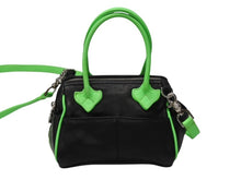 Load image into Gallery viewer, 新品同様 CHROME HEARTS クロムハーツ MOCHITA HAND BAG クロスパッチ2WAYショルダーハンドバッグ ブラック グリーン シルバー 中古 4b004587