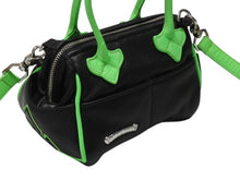 Load image into Gallery viewer, 新品同様 CHROME HEARTS クロムハーツ MOCHITA HAND BAG クロスパッチ2WAYショルダーハンドバッグ ブラック グリーン シルバー 中古 4b004587