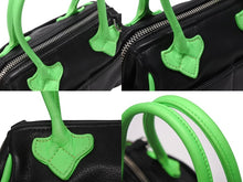 Load image into Gallery viewer, 新品同様 CHROME HEARTS クロムハーツ MOCHITA HAND BAG クロスパッチ2WAYショルダーハンドバッグ ブラック グリーン シルバー 中古 4b004587