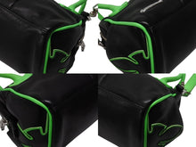 Load image into Gallery viewer, 新品同様 CHROME HEARTS クロムハーツ MOCHITA HAND BAG クロスパッチ2WAYショルダーハンドバッグ ブラック グリーン シルバー 中古 4b004587