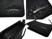 Load image into Gallery viewer, 極美品 CHROME HEARTS クロムハーツ The Night ザ ナイト ハンドバッグ セメタリークロスパッチ ダガージップ ブラック 中古 4b004589