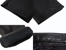 Load image into Gallery viewer, 極美品 CHROME HEARTS クロムハーツ フレアニー レザーカーペンターパンツ サイズ31 クロスボールボタン ゴートレザー ブラック 中古 4b004590