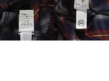 Load image into Gallery viewer, CHROME HEARTS クロムハーツ 長袖 チェックシャツ オールドクロス ボタン クロスパッチ レッド ネイビー サイズS 美品 中古 4b004593
