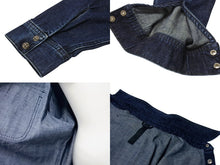 Load image into Gallery viewer, 極美品 CHROME HEARTS クロムハーツ WORK DOG ワークドッグ デニム長袖シャツ サイズXL クロスボール インディゴブルー 中古 4b004596