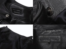 Load image into Gallery viewer, 極美品 CHROME HEARTS クロムハーツ RACING 2 レーシング2 シングルライダースジャケット サイズL ダガージップ ブラック 中古 4b004601