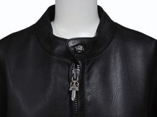 Load image into Gallery viewer, 極美品 CHROME HEARTS クロムハーツ RACING 2 レーシング2 シングルライダースジャケット サイズL ダガージップ ブラック 中古 4b004601