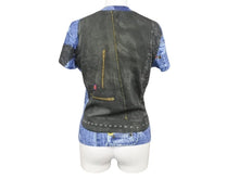 画像をギャラリービューアに読み込む, 極美品 Christian Dior クリスチャンディオール デニムプリント 半袖Tシャツ 1A12055021 サイズ40 トロンプルイユ ガリアーノ期 中古 4b007614