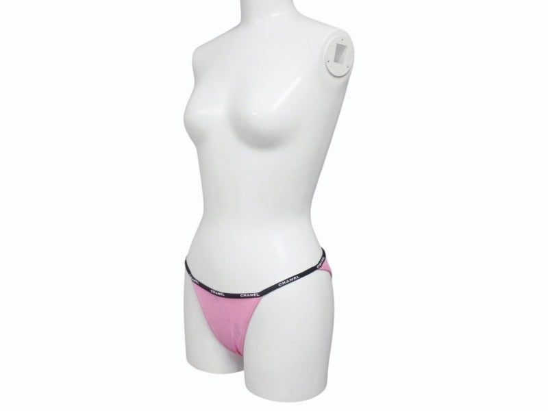 CHANEL Chanel Swim Pants Swimwear Bikini Separate Swimsuit Size 36 Coco Mark Spandex Nylon Pink Good Condition Used 4b004614