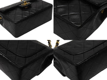画像をギャラリービューアに読み込む, 極美品 CHANEL シャネル ミニマトラッセ 17 チェーンショルダーバッグ 2番台 ラムスキン ココマーク ブラック 中古 4b004615