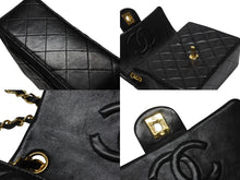 画像をギャラリービューアに読み込む, 極美品 CHANEL シャネル ミニマトラッセ 17 チェーンショルダーバッグ 2番台 ラムスキン ココマーク ブラック 中古 4b004615