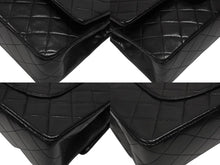 Load image into Gallery viewer, CHANEL シャネル マトラッセ25 Wフラップ Wチェーンショルダーバッグ 3番台 ラムスキン ココマーク ブラック 美品 中古 4b004618