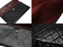 画像をギャラリービューアに読み込む, 極美品 CHANEL シャネル マトラッセ27 Sフラップ Wチェーンショルダーバッグ 1番台 ラムスキン ココマーク ブラック ポーチ付き 中古 4b004620