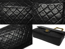 画像をギャラリービューアに読み込む, 極美品 CHANEL シャネル マトラッセ27 Sフラップ Wチェーンショルダーバッグ 1番台 ラムスキン ココマーク ブラック ポーチ付き 中古 4b004620