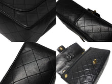 画像をギャラリービューアに読み込む, 極美品 CHANEL シャネル マトラッセ27 Sフラップ Wチェーンショルダーバッグ 1番台 ラムスキン ココマーク ブラック ポーチ付き 中古 4b004620
