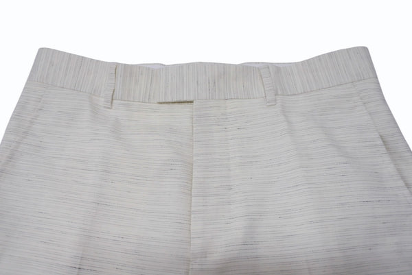 新品同様 Christian Dior COUTURE クリスチャンディオール クチュール スラックス トラウザーズ 393C101B5845 サイズ44 アイボリー 中古 4b004621
