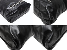 Load image into Gallery viewer, 極美品 CHANEL シャネル シャネル22 ミニ チェーンショルダーバッグ AS3980 ランダム番台 カーフスキン ブラック 中古 4c069520