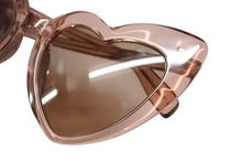 Load image into Gallery viewer, SAINT LAURENT サンローラン サングラス ハート型 クリアフレーム SL181LOULOU プラスチック ピンク 54□21-145 美品 中古 4b00465