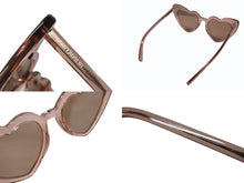 Load image into Gallery viewer, SAINT LAURENT サンローラン サングラス ハート型 クリアフレーム SL181LOULOU プラスチック ピンク 54□21-145 美品 中古 4b00465