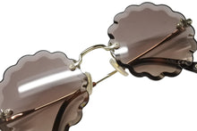 画像をギャラリービューアに読み込む, Chloe クロエ サングラス メガネ べっ甲柄 CE142S 742 プラスチック ゴールド金具 ブラウン 美品 中古 4b004630