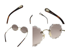 画像をギャラリービューアに読み込む, Chloe クロエ サングラス メガネ べっ甲柄 CE142S 742 プラスチック ゴールド金具 ブラウン 美品 中古 4b004630