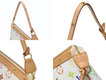 画像をギャラリービューアに読み込む, 極美品 LOUIS VUITTON ルイヴィトン ポシェット アクセソワール アクセサリーポーチ M92649 ホワイト マルチカラー 村上隆 中古 4b004633