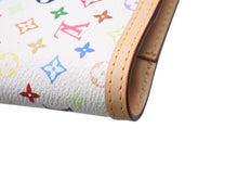 Load image into Gallery viewer, [USED/中古]LOUIS VUITTON ルイ・ヴィトン 手帳カバー アジェンダPM ホワイト マルチカラー PVC ヌメ皮 ゴールド金具 Aランク 中古 4b004634
