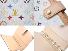 Load image into Gallery viewer, [USED/中古]LOUIS VUITTON ルイ・ヴィトン 手帳カバー アジェンダPM ホワイト マルチカラー PVC ヌメ皮 ゴールド金具 Aランク 中古 4b004634