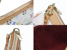 画像をギャラリービューアに読み込む, 極美品 LOUIS VUITTON ルイヴィトン ポシェット アクセソワール アクセサリーポーチ M92649 ホワイト マルチカラー 村上隆 中古 4b004636