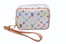 Load image into Gallery viewer, 極美品 LOUIS VUITTON ルイヴィトン トゥルース ワピティ ポーチ M58033 モノグラム マルチカラー ホワイト 村上隆 中古 4b004637