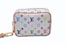 Load image into Gallery viewer, 極美品 LOUIS VUITTON ルイヴィトン トゥルース ワピティ ポーチ M58033 モノグラム マルチカラー ホワイト 村上隆 中古 4b004637