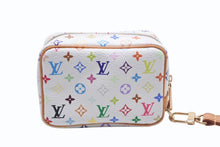Load image into Gallery viewer, 極美品 LOUIS VUITTON ルイヴィトン トゥルース ワピティ ポーチ M58033 モノグラム マルチカラー ホワイト 村上隆 中古 4b004637